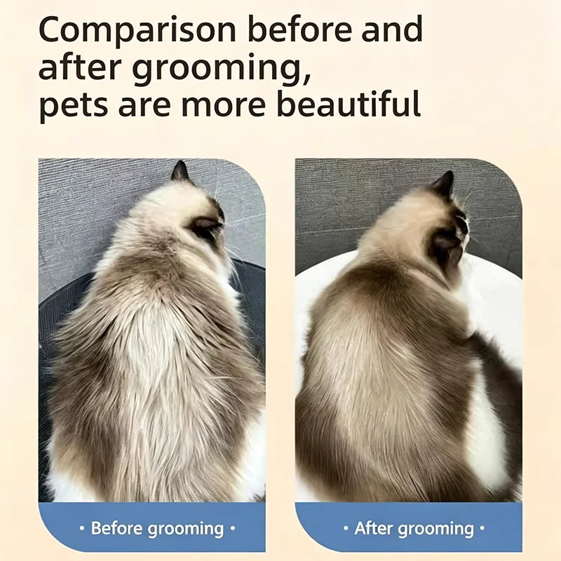 Double Sided Pet Dematting Comb Stainless Steel Brush for Cats Dogs Shedding Remover Pet Grooming Tool for Long Short Hair Pets