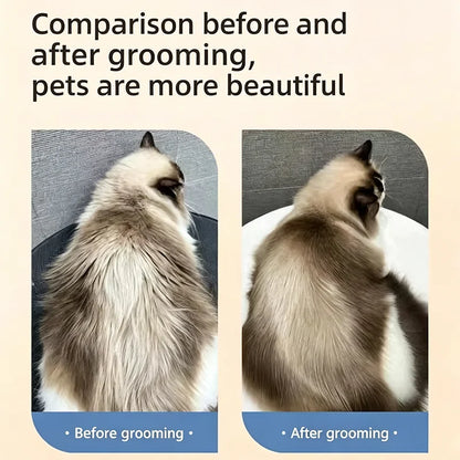 Double Sided Pet Dematting Comb Stainless Steel Brush for Cats Dogs Shedding Remover Pet Grooming Tool for Long Short Hair Pets